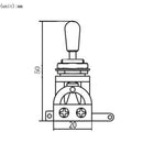 3 Way Electric Guitar Selector Pickup Toggle Switch for LP EPI (Black) Newly