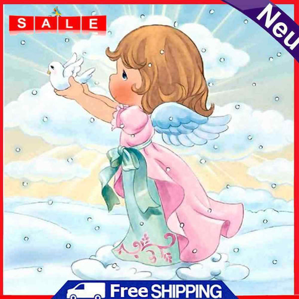 Full Round Drill Diamond Painting Kit Angel Girl Rhinestone Drawing Home Decor