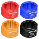 LEBYCLE Bicycle Pedal Disassembly Tool Self Locking Install Remover (Blue)