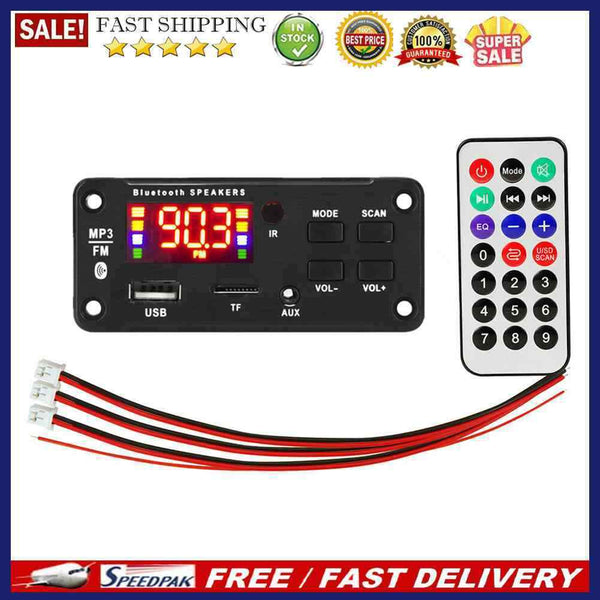 Amplifier MP3 Decoder Bluetooth-compatible Car USB TF AUX FM Radio Audio Mo