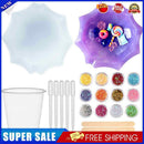 DIY Ten-Point Plate Casting Mold Set Handmade Crystal Drop Glue Mirror Mould