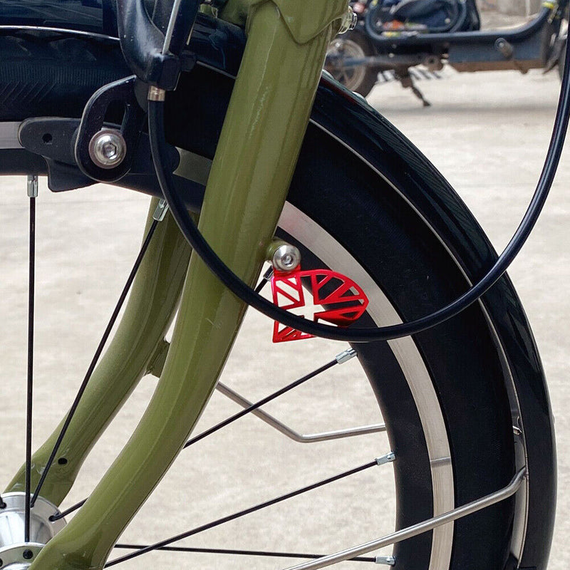 Bicycle Front Fork Protection Brake Line Protector for Brompton (Red) Newly