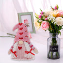 Bow Love Dwarf Ornaments Faceless Rudolph Valentines Xmas Wedding Decor (A)