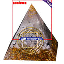 Crystal Pyramid Crystal Points Energy Generator for Reiki Healing Meditation