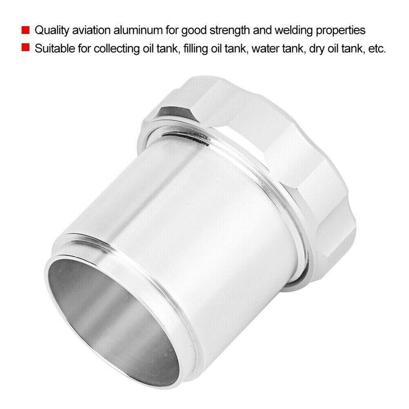 Aluminum Alloy Weld On Tank Filler Neck with Cap 1.5'' 1 1/2'' OD for Fuel Tanks