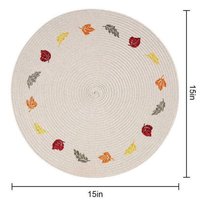 Set Of 4 Place Mats And Coasters Dining Table Placemats Non-Slip Washable T8P8
