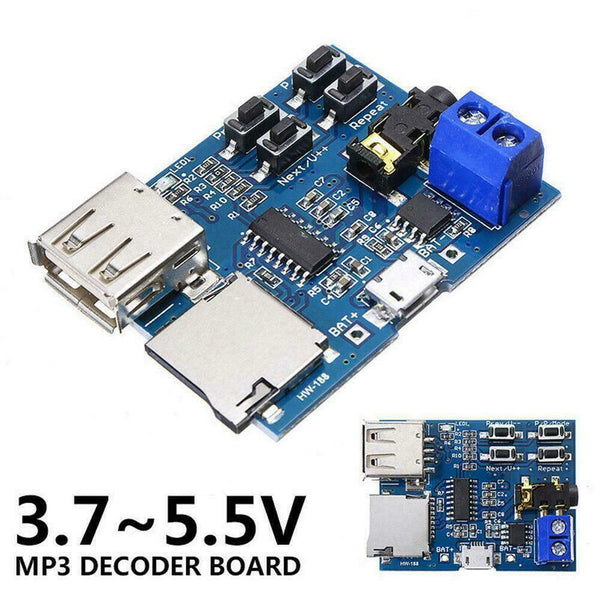 TF Card U Mini Disk MP3 Sound Format Decoder Board Decode Audio Module S2X4