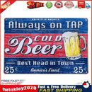 Waterproof Metal Poster Retro Beer Tin Plaques Wall Signs for Bar Pub (1) Newly