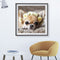 5D DIY Diamond Painting Flower Dog Full Round Drill Mosaic Picture Wall Art Kit