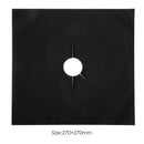 6pcs Stove Protector Covers Heat Resistant Oil-Proof Stovetop Pad (Black)