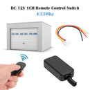 433 MHz 5-12V Remote Control Switch + 1 Button RF Transmitter for LED Light