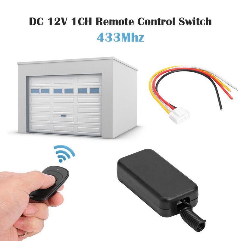 433 MHz 5-12V Remote Control Switch + 1 Button RF Transmitter for LED Light
