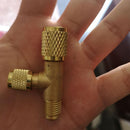 1/4" -1/4" R22 Refrigeration Charging Adapter Air Conditioning S8A8 Valve C0G1