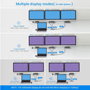 Docking Station 4K Dual HDMI USB Type-C Hub Rj45 Ethernet For Laptop PC