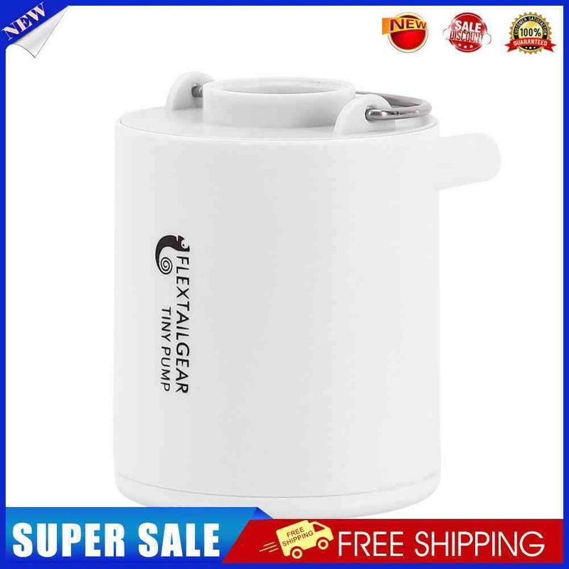 Mini Air Pump 1300mAh Rechargeable Air Pump Quick Inflate Deflate (White)