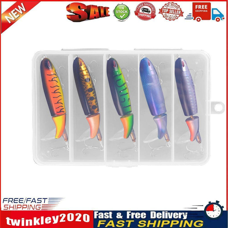 5pcs Whopper Popper 10cm 13g Lures Topwater Artificial Fishing Bait Tackle Newly