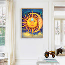 30x40cm 5D Diamond Painting Moon Sun Cross Stitch Kit Rhinestone Bead Crafts