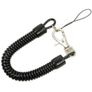 Black Metal Key Chain Retractable Clip Ring Keyring Stretchy Coil HOT C2S0