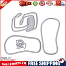 4pcs Beach Slippers Metal Cutting Dies DIY Scrapbook Emboss Stencils Crafts