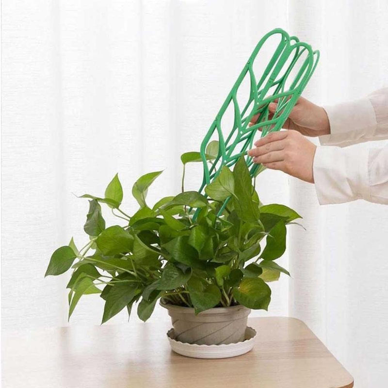 Leaf Shape Garden Trellis for Mini Climbing Plants Potted Plant Support Rack