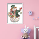 DIY Christmas Snowman Drawing Part Drill Special Shape Diamond Painting Kit