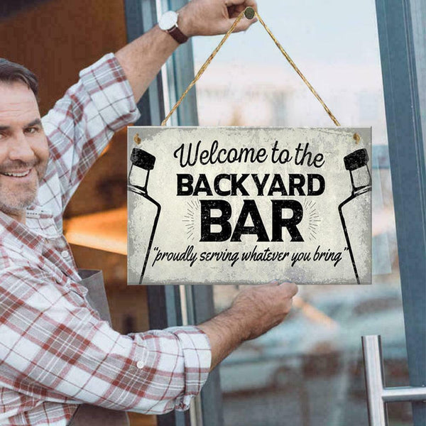 Craft Wooden Sign Tag Listing Bar Decoration Crafts Gift K3Z3 BEST Plaque Y5U3