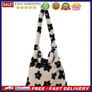 Female Fluffy Fashion Hit Color Coin Wallet Winter Mobile Phone Top-handle Bag