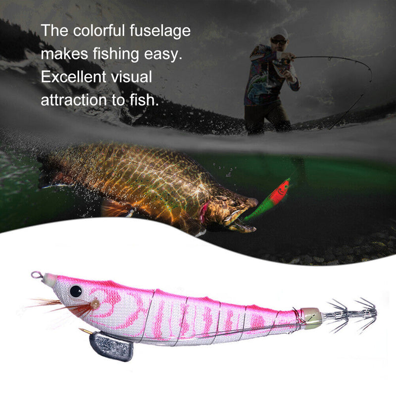 Luminous Wood Shrimp Crankbait Fishing Lures 12cm 14.3g Artificial Wobbler Ba
