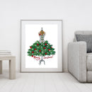 5D DIY Christmas Tree Dress Diamond Drawing Partial Special Shape Drill Kit