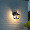 Retro E27 Wall Lamp Waterproof Glass Lantern Light Sconce Outdoor Garden De