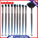 everpert 10pcs Mermaid Fishing Hook Fan Shaped Foundation Powder Makeup