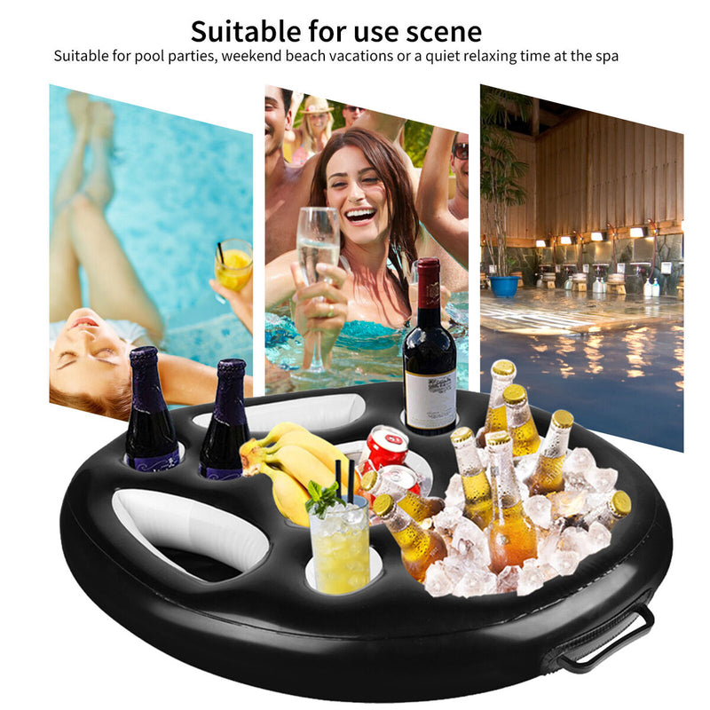 Party Decoration Bar Coasters Swimming Pool Accessories for Spa (Black) Newly