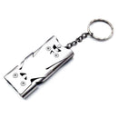 Portable Stainless Steel Three-Pipe Emergency Survival Whistle Outdoor Equipment