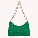 Women Zipper Lattice Crossbody Bag Female Solid Color Small Designer Clutch