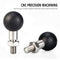 Stainless Steel Motorcycle Rearview Mirror Phone Holder Ball Clamp Base Parts