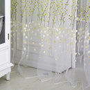 Wintersweet  Curtain Tulle Window Treatment Voile Drape Valance Green  Newly