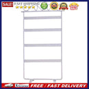 Earrings Necklace Ear Studs Jewelry Display Rack Metal Stand Holder(White)