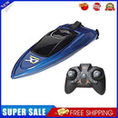 2.4GHz RC Boat High Speed LED Lights Waterproof Electric Ship Toys (Blue)