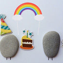 Flag Party Supplies Birthday Cake Decoration Rainbow Large Cake Topper