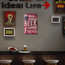 Drink Beer Retro Metal Plate Tin Sign Plaque Poster Wall Art for Club (2)