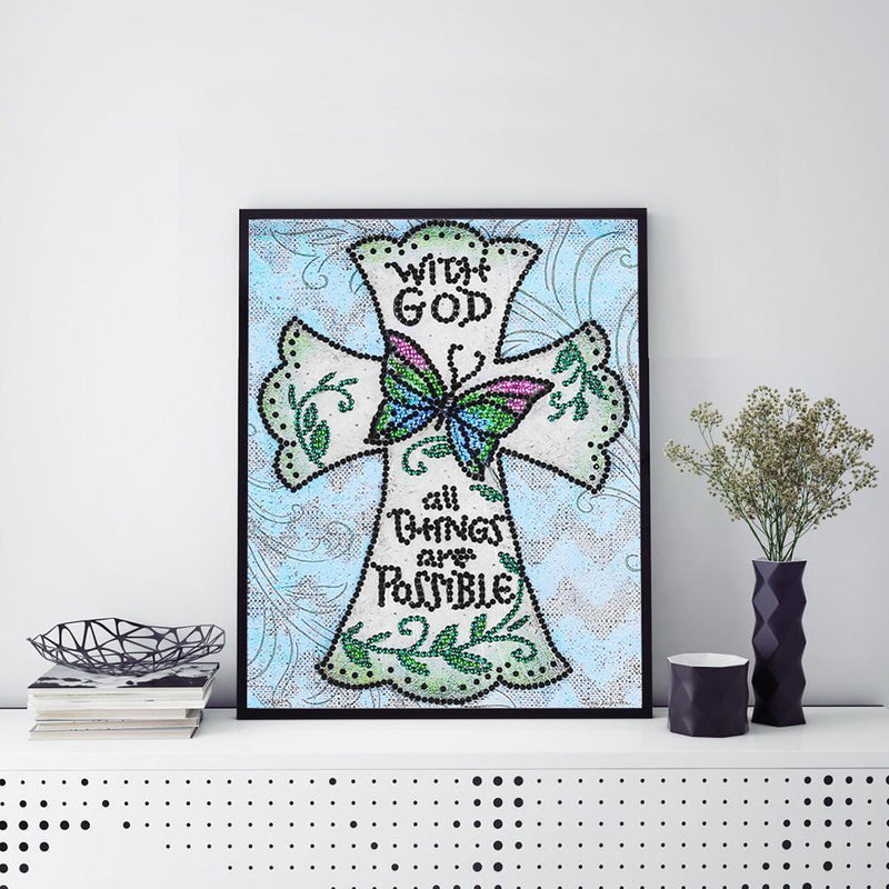 5D DIY Special-shaped Diamond Painting Cross Stitch Mosaic (H128 Butterfly)