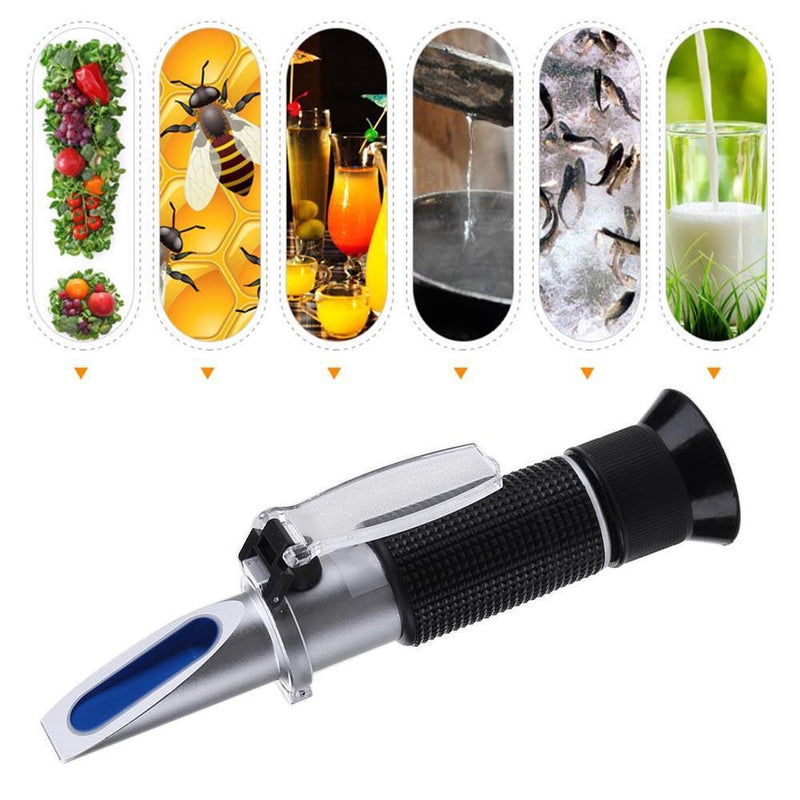 Handheld Alcohol Refractometer Hydrometer Sugar Wine Concentration Meter Newly