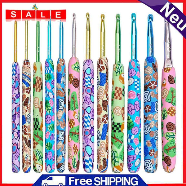 Hooks Needles 12pcs Knitting Hook Yarn Sewing Accessories DIY Crafts