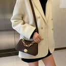 Street Alligator Messenger Bag PU Leather Women Clasp Chain Shoulder Clutch Tote