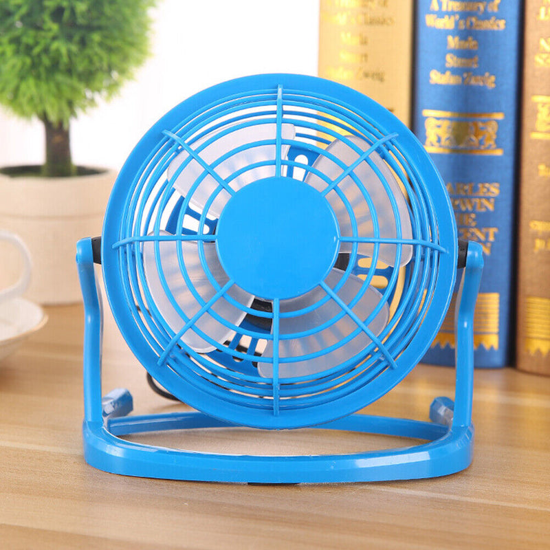 4 Inch Ultra Quiet Fan Portable Adjustment Desktop Cooling Mute Fan Air Cooler