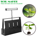 Stainless Steel DIY Soil Blocker Maker with Handle Plant Soil Blocking Tool