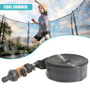 Trampoline Sprinkler, Fun Trampoline Water Sprinkler for Lawn (Orange 10M)