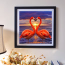 5D DIY Full Drill Diamond Painting Pink Bird Embroidery Mosaic Craft Kits Decor