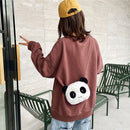 Cute Plush Panda Crossbody Handbag Women Girl Chain Shoulder Bags (Style 3)