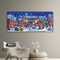 Snowy Village Night Oil Paint By Numbers Kits Canvas Picture DIY Wall Art C